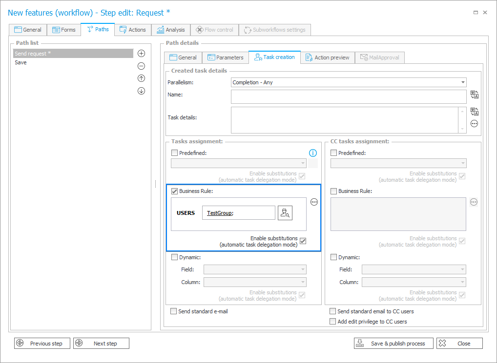 Assigning tasks