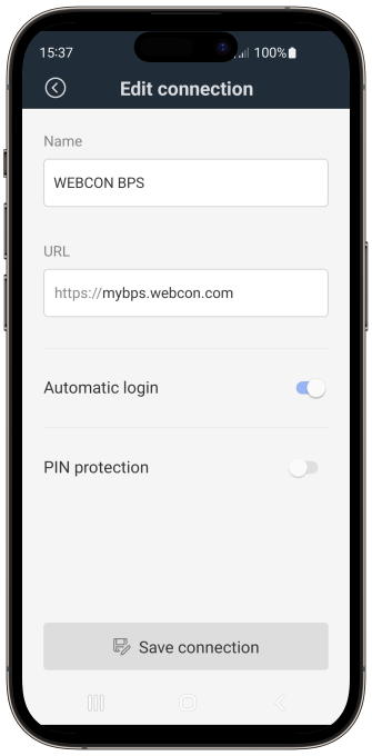 Config button