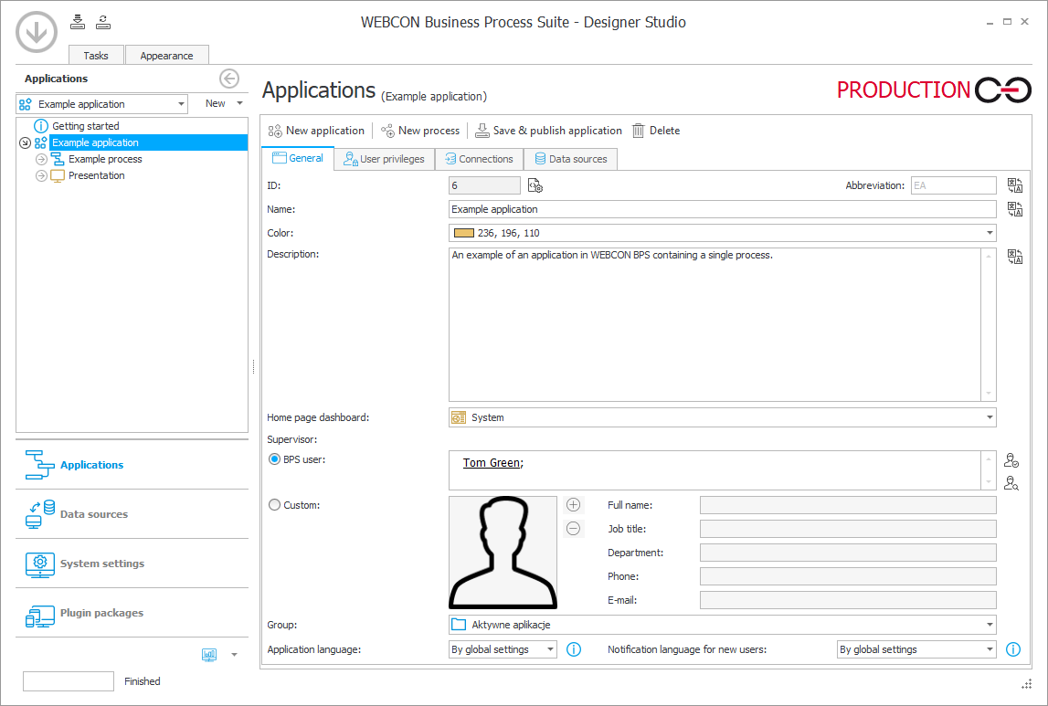 Example application