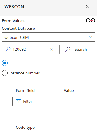 Form values