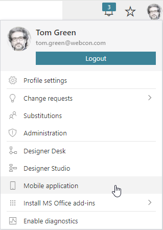 Main menu