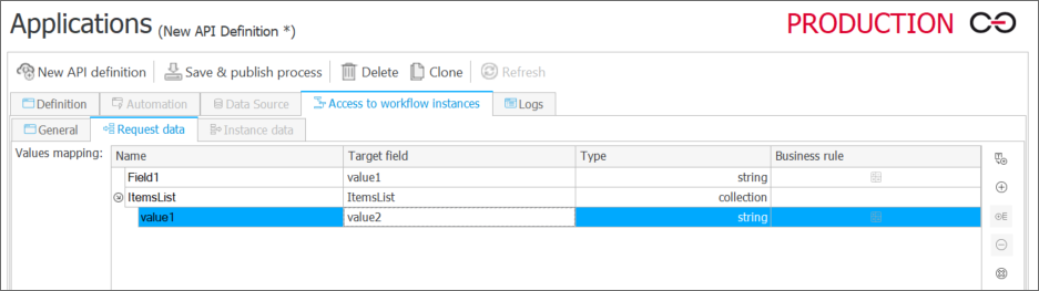Save element instance