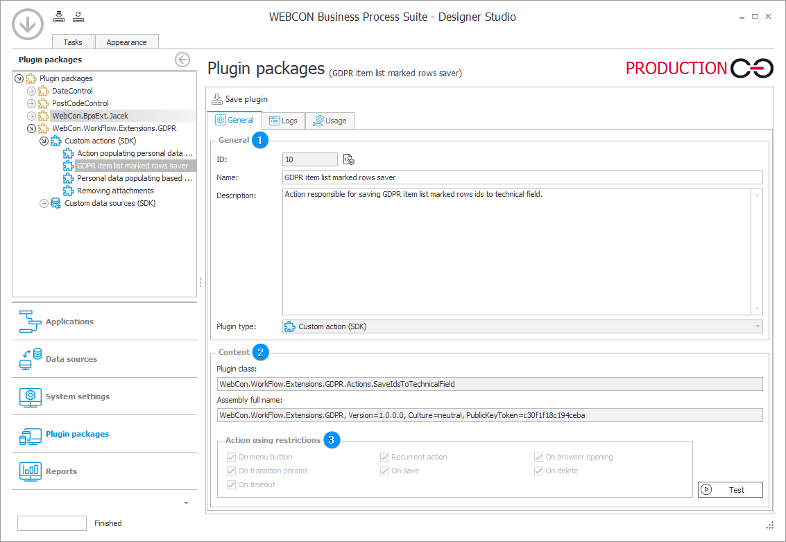 Plugin window