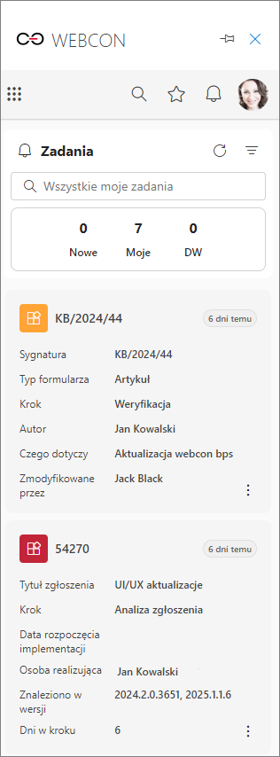 My Tasks